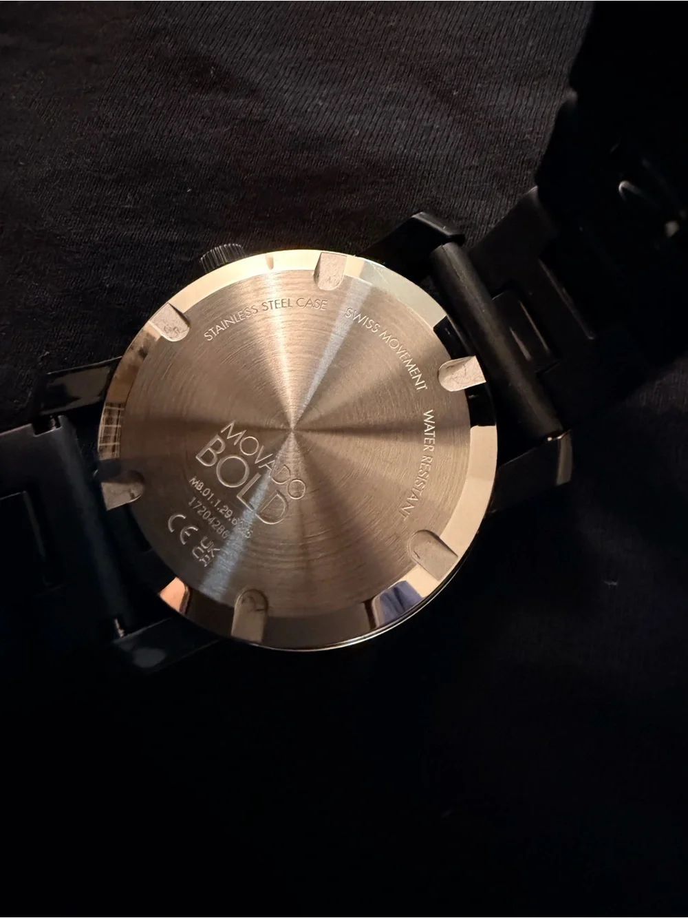 Movado Bold Men's All-Black Stainless Steel Watch